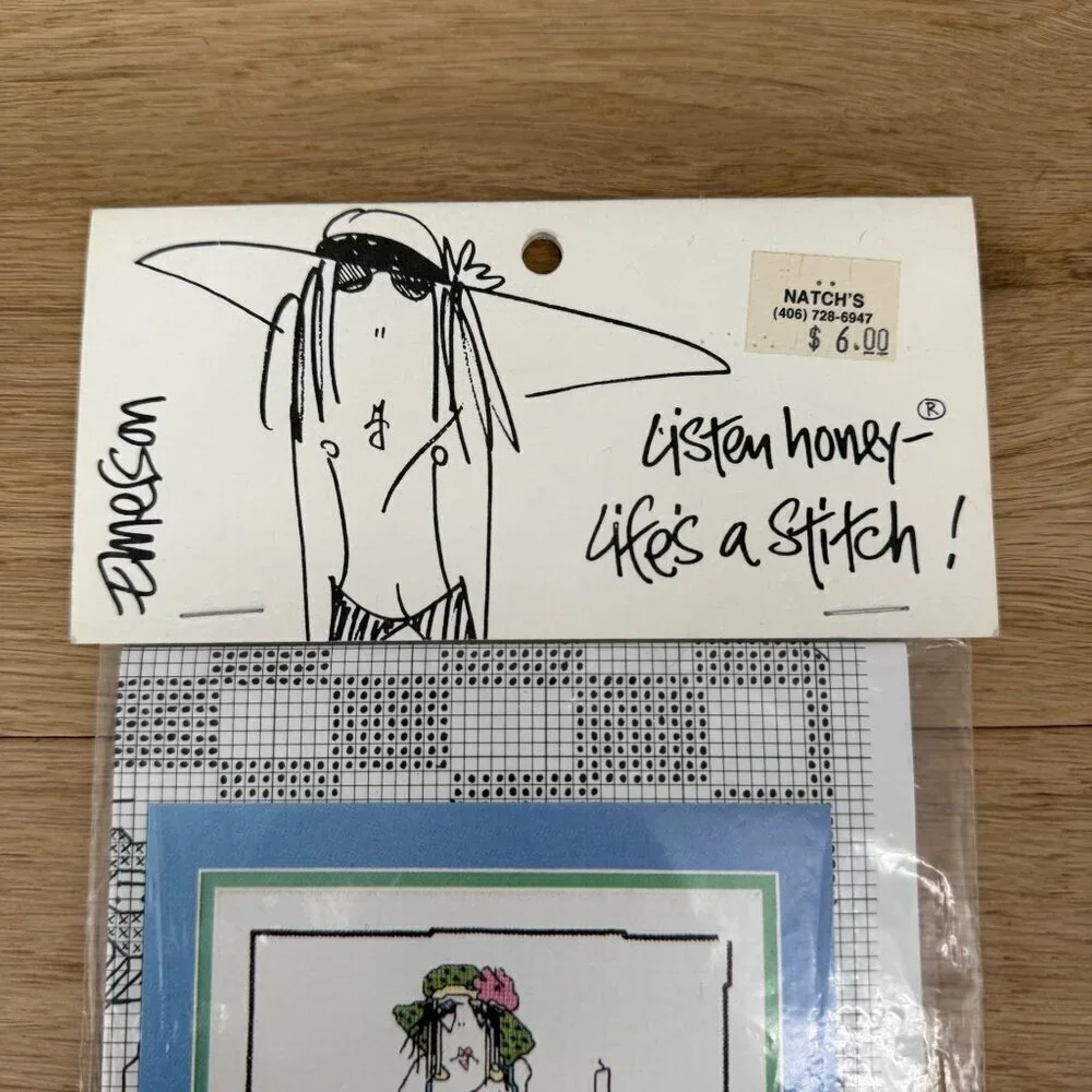 Twisted Threads Emerson Listen Honey Cross Stitch Chart Come on Baby Light NEW